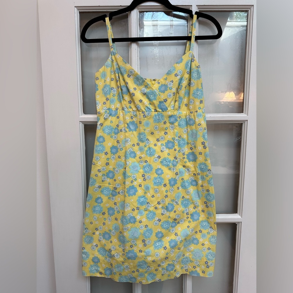 Vintage Lilly Pulitzer White Label Y2K Floral & Lion Sundress Size 4P Petite S